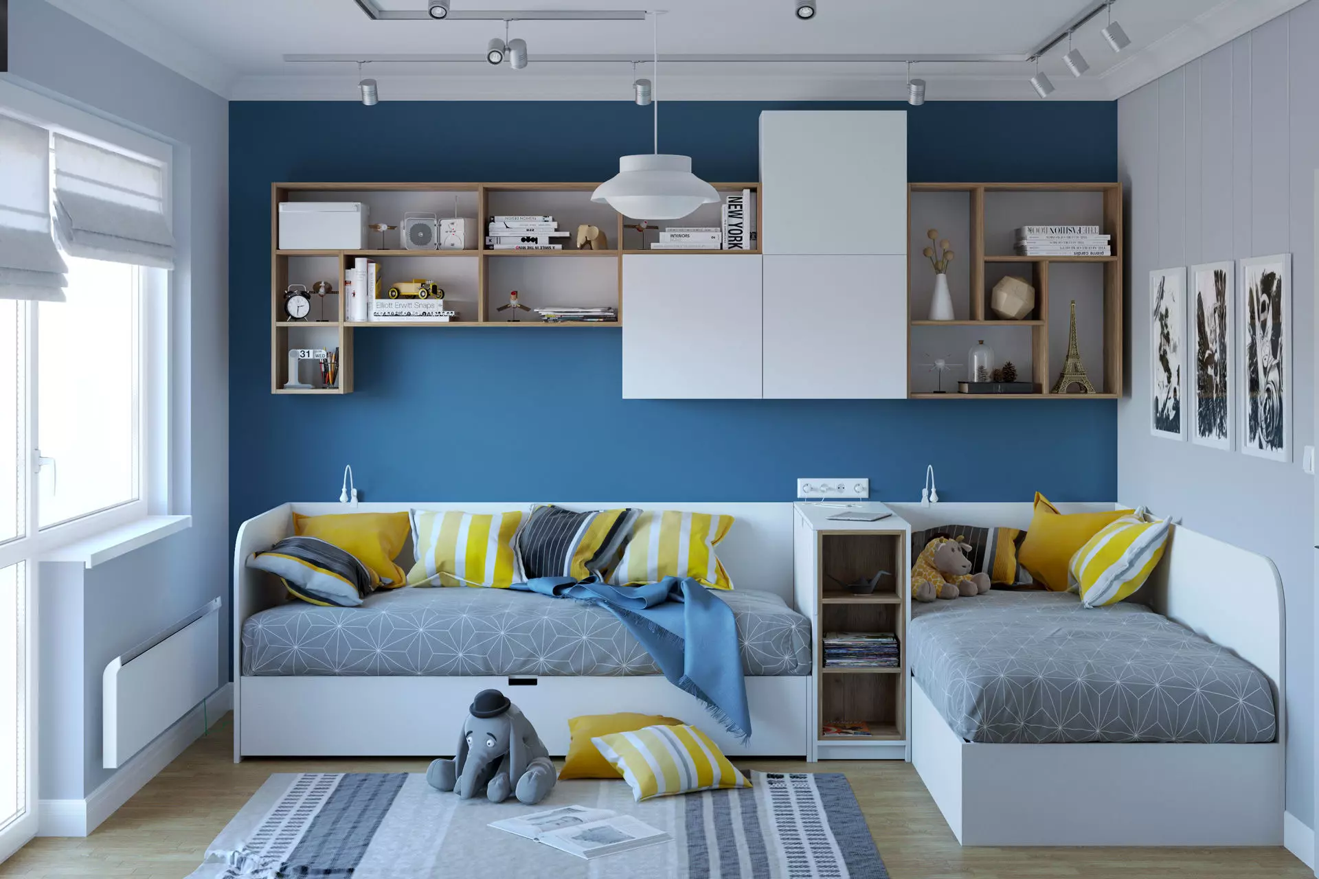 Kids Bedroom 3D model_0