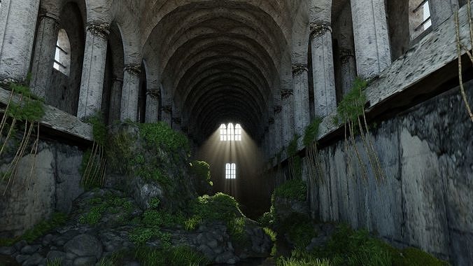 Scene ruins 3D model