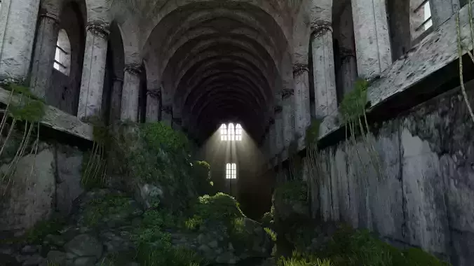 Scene ruins 3D model