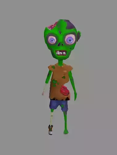 Zombie Animated  Low-poly 3D model