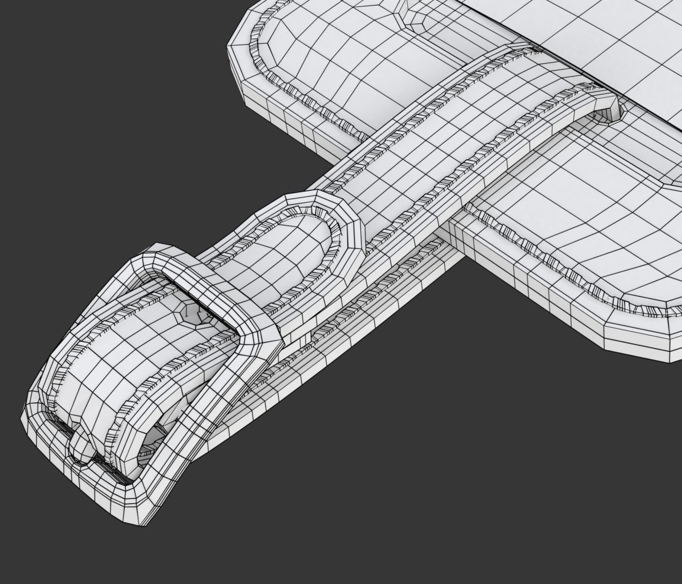 Leather Luggage Tag 3D model_25