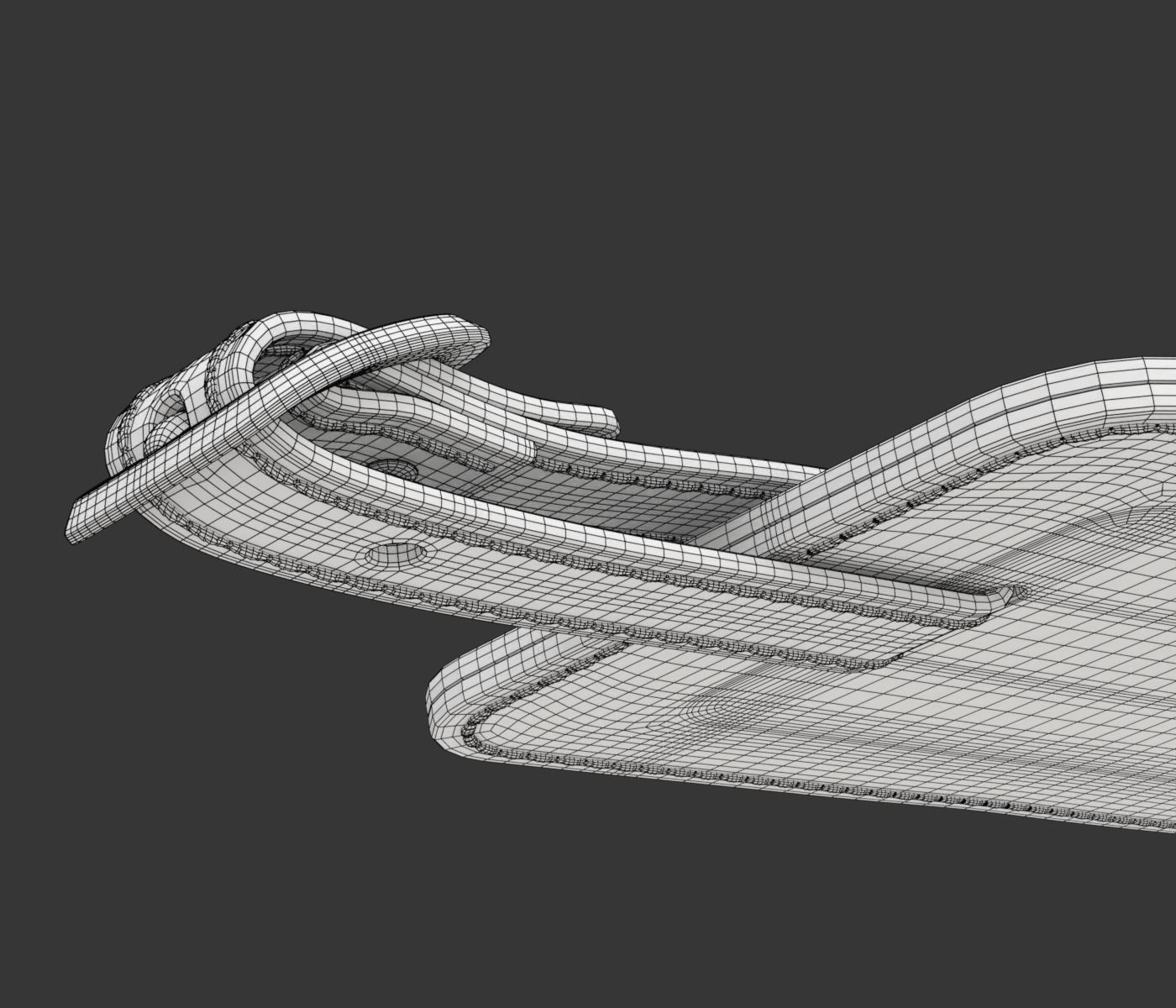 Leather Luggage Tag 3D model_27