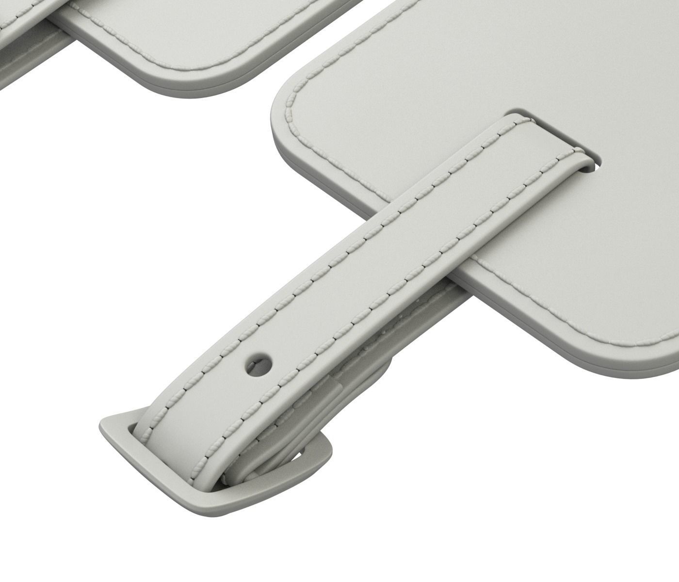 Leather Luggage Tag 3D model_16