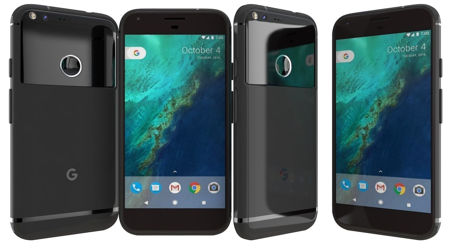 Google Pixel XL Quite Black 3D model_3