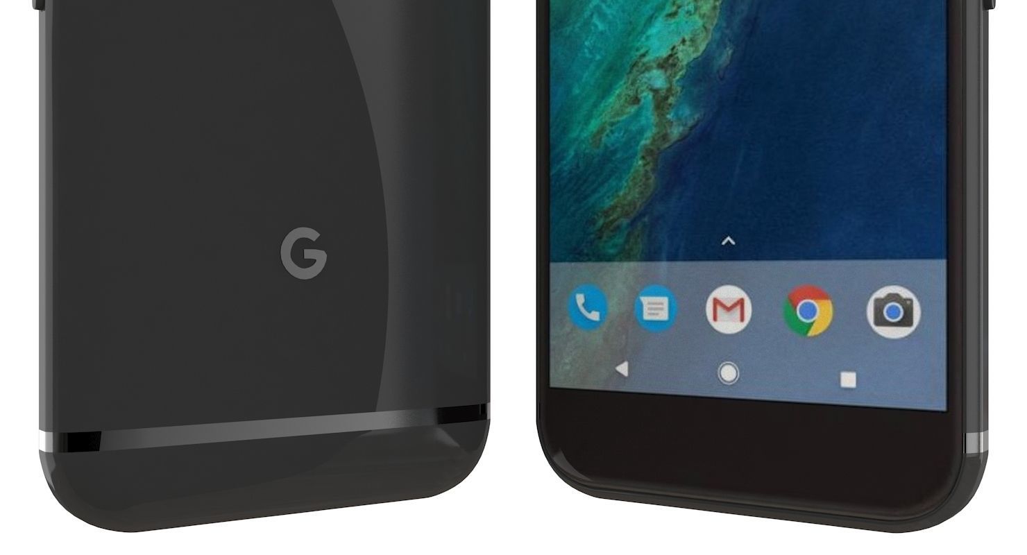 Google Pixel XL Quite Black 3D model_14