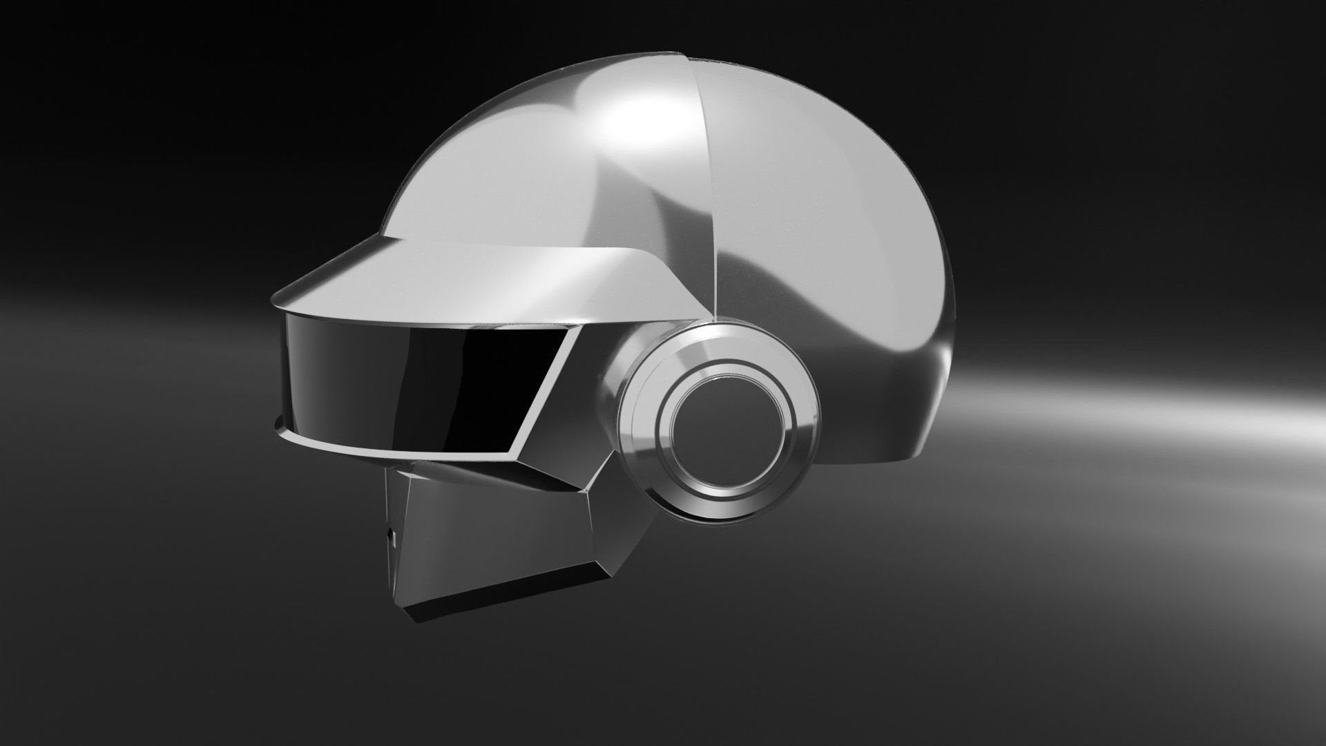 Daft Punk - Thomas Bangalter 3D Helmet 3D model_1