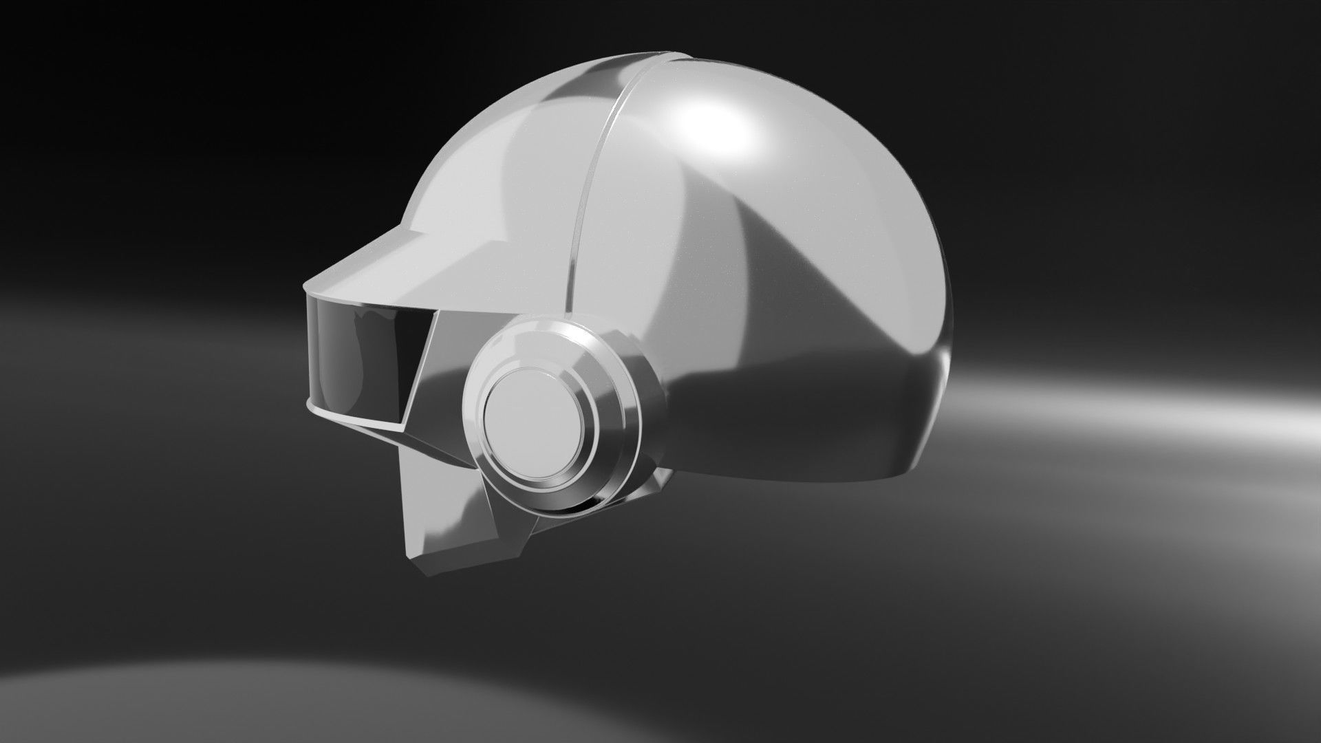 Daft Punk - Thomas Bangalter 3D Helmet 3D model_2