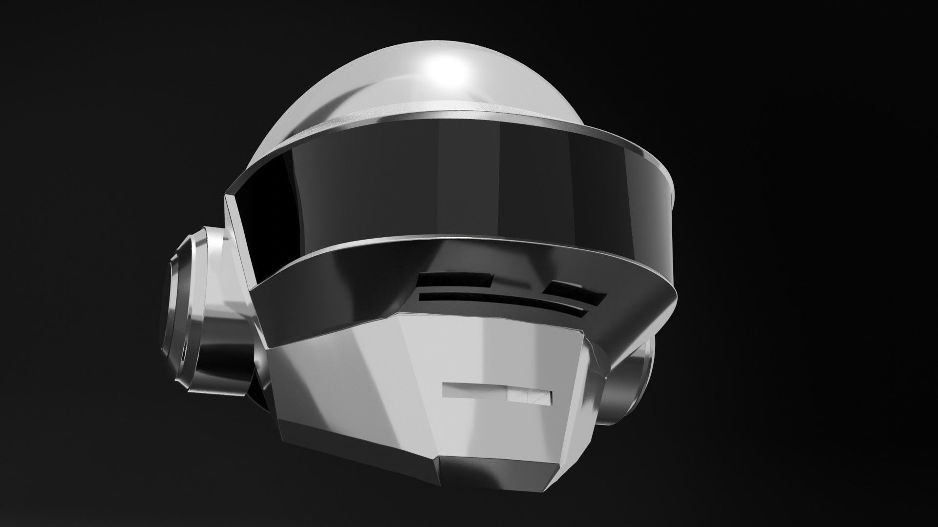 Daft Punk - Thomas Bangalter 3D Helmet 3D model_4
