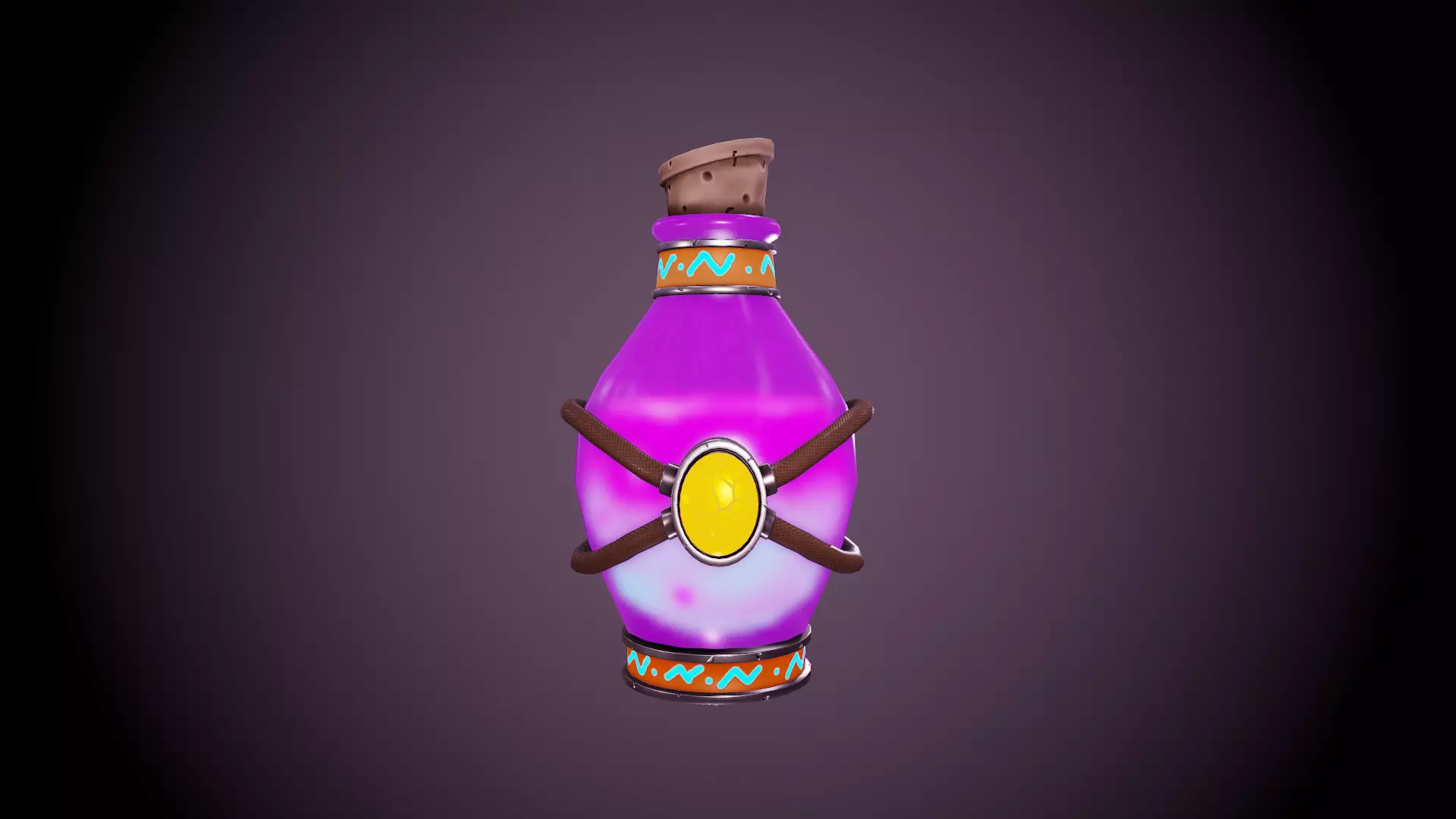 Stylized Magic Potion - Tutorial Included Low-poly 3D model