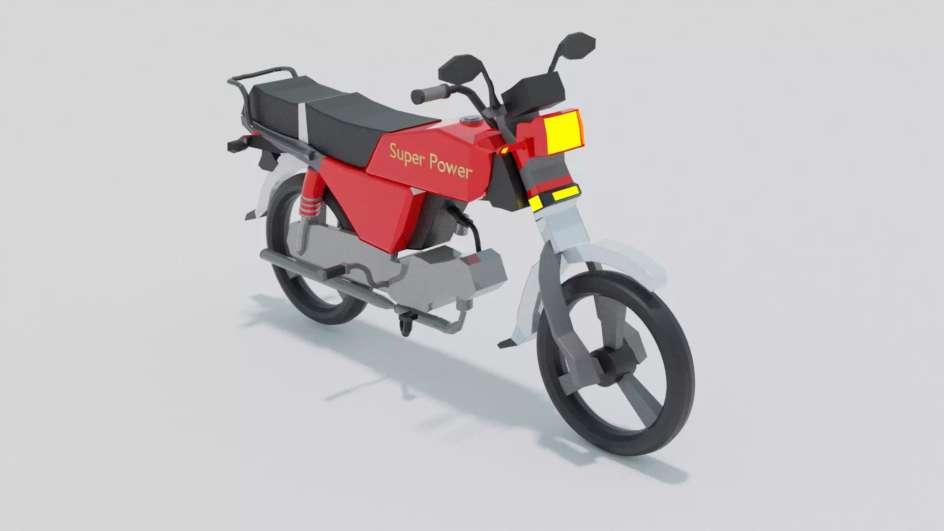 Loly Poly Super Power Bike free download Free low-poly 3D model_0