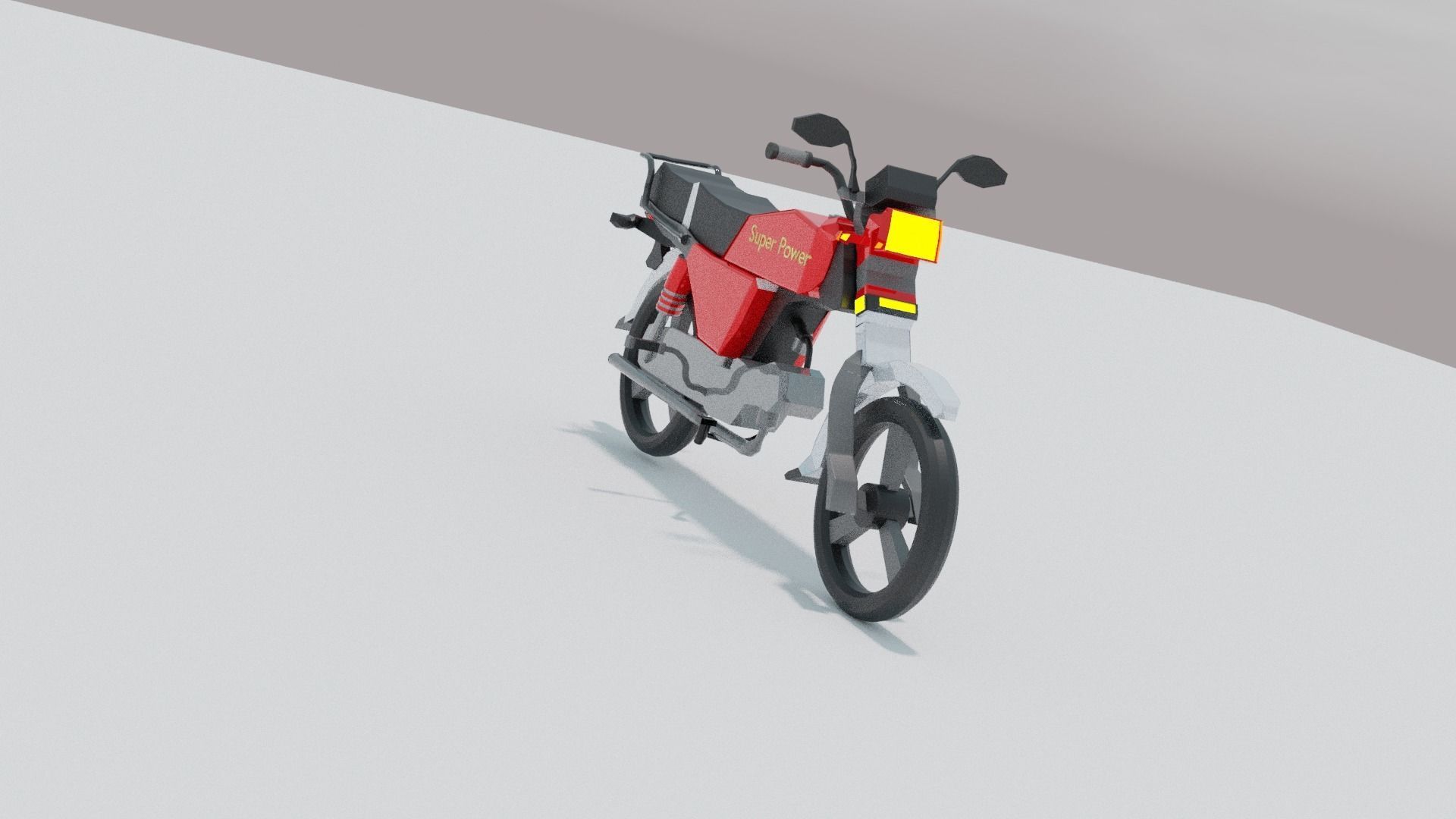Loly Poly Super Power Bike free download Free low-poly 3D model_2