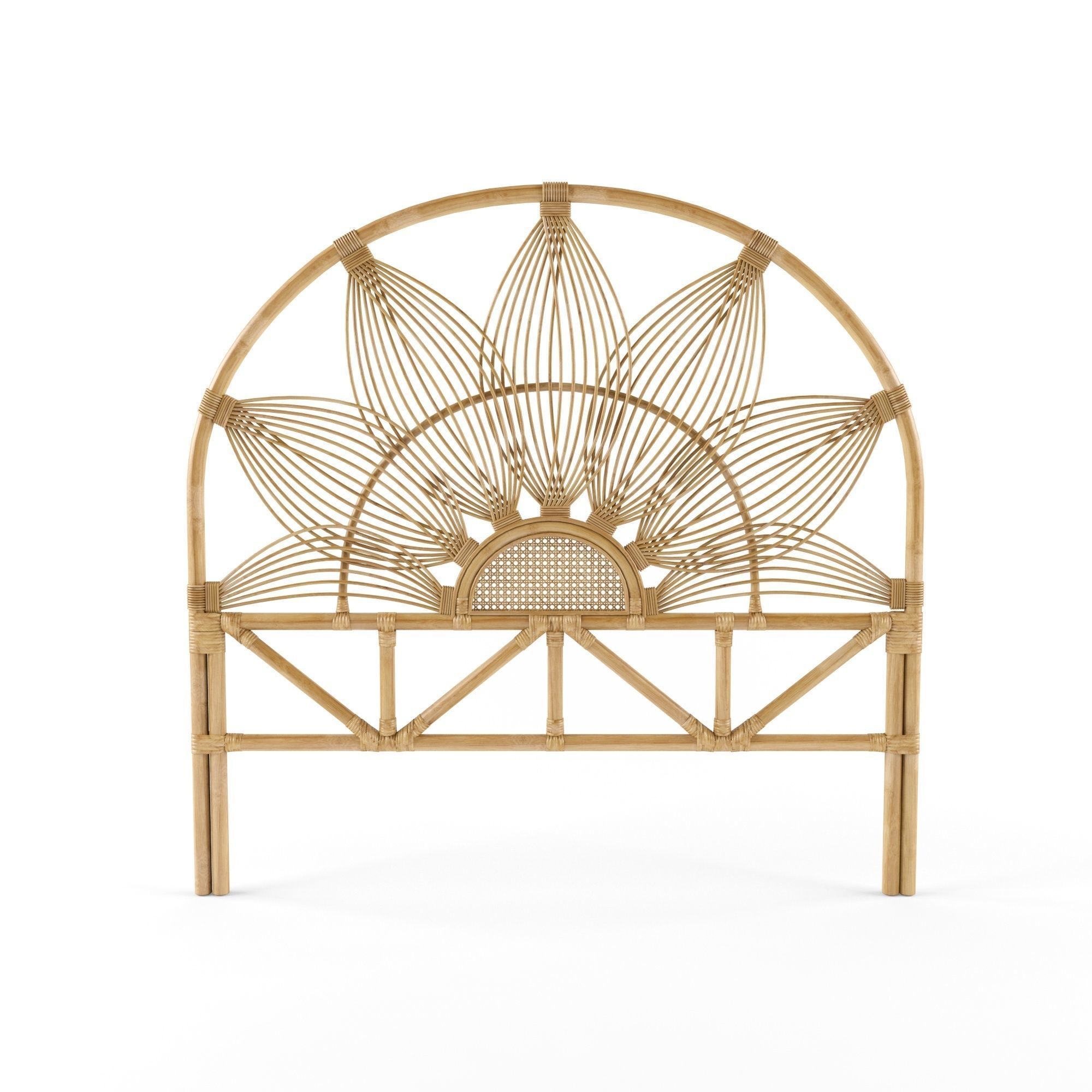 rattan headboard 8 3D model_1