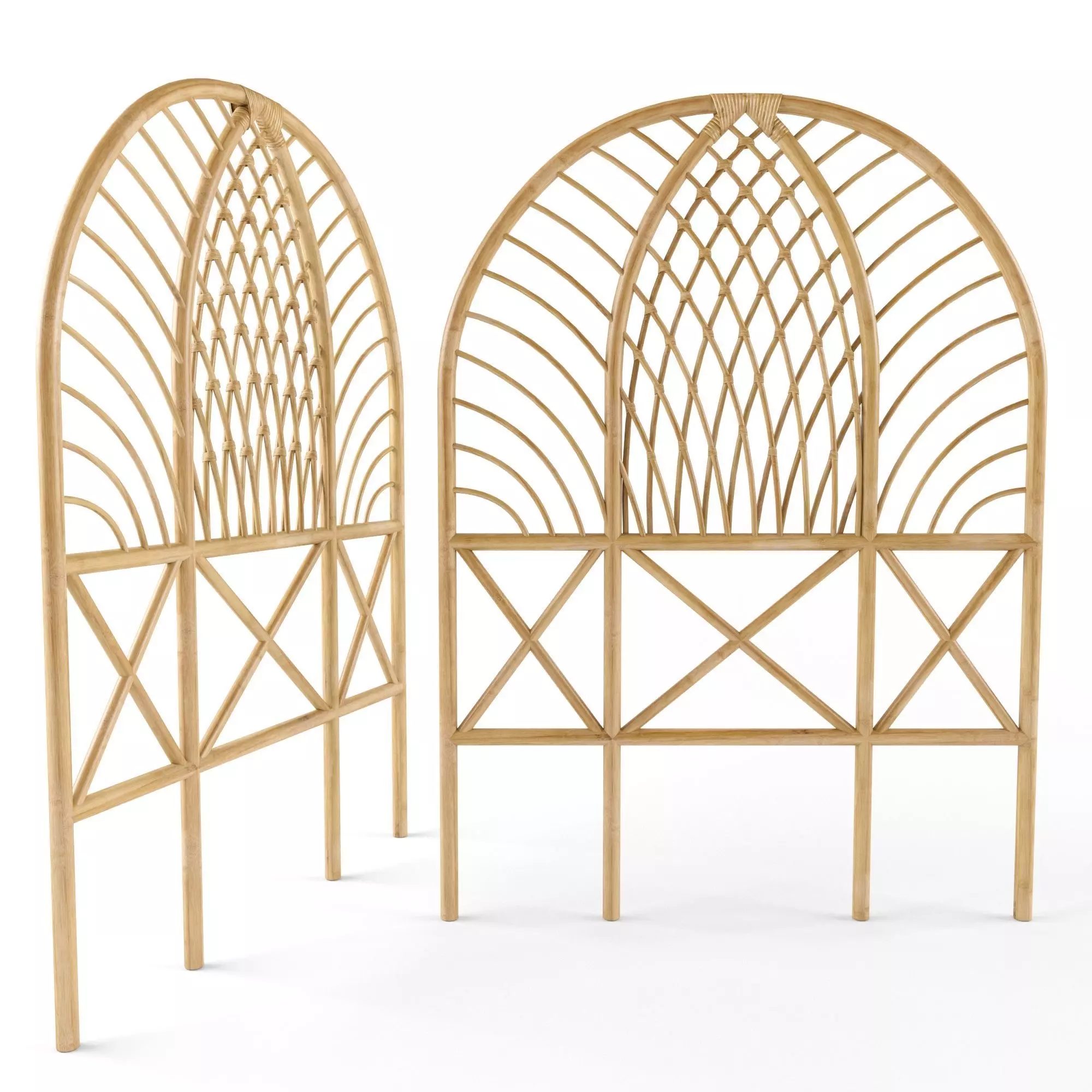 rattan headboard 9 3D model_0