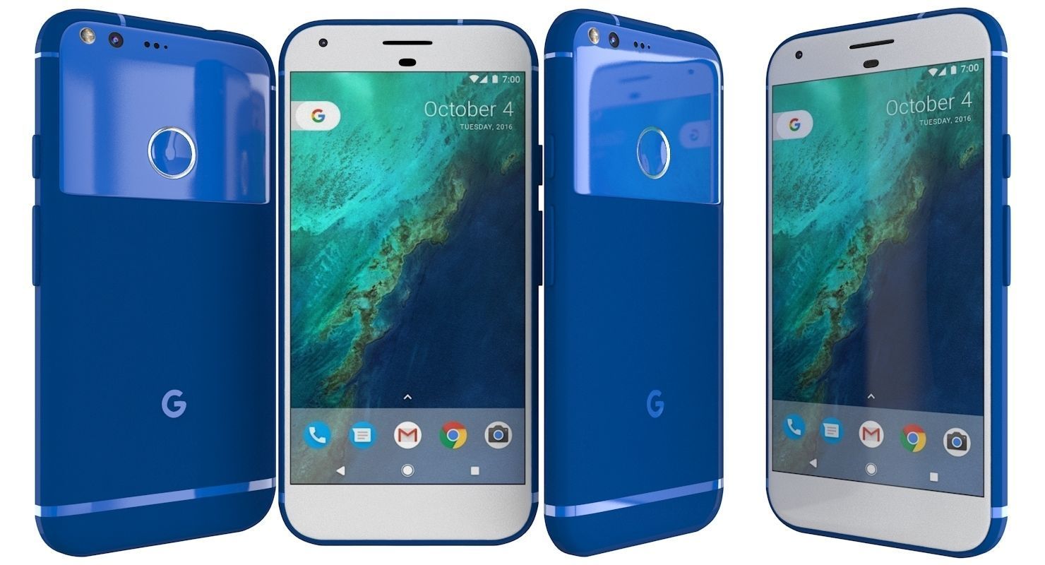 Google Pixel XL Really Blue 3D model_3