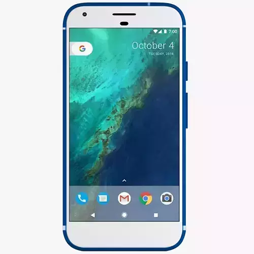 Google Pixel XL Really Blue 3D model
