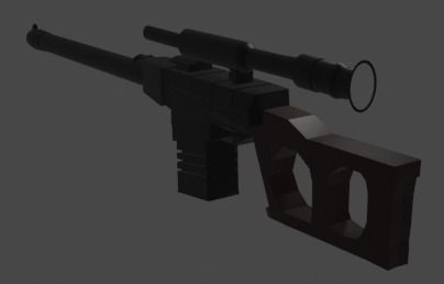 vss sniper Free low-poly 3D model_3