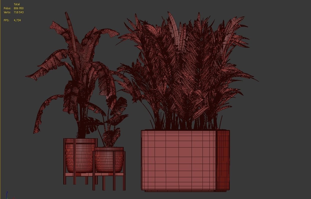 Flower Pack 107 3D model_4