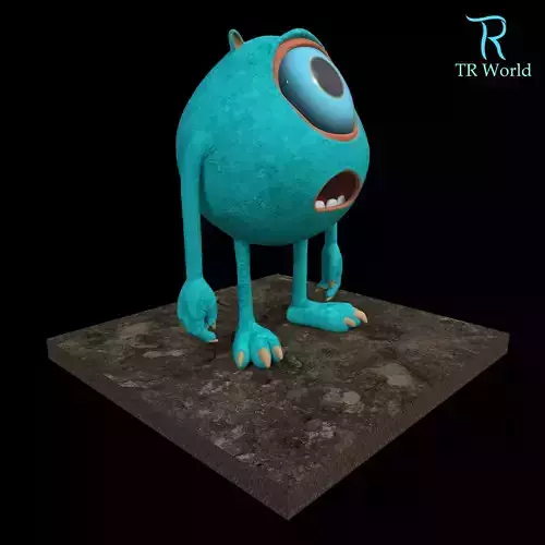 Cartoon Character Alean one eye Mike Wazowski