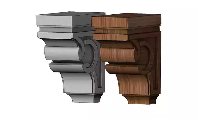 Simple celtic corbel bracket