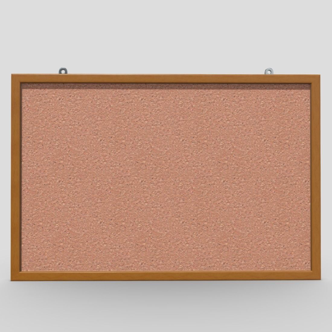Corkboard metal bar with stripe Low-poly 3D model_2