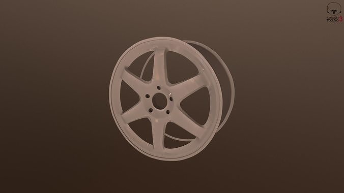 RAYS VOLK RACING TE37 WHEEL Free 3D model