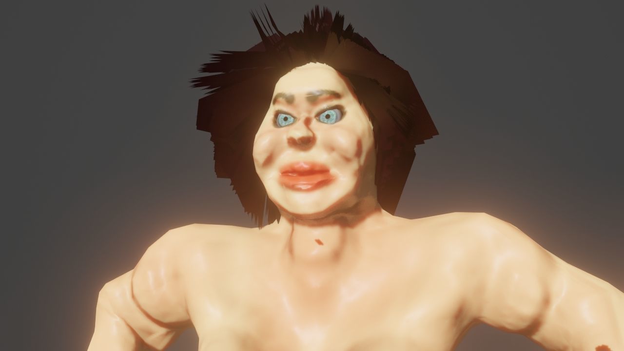 Galmaon Fat Women Low-poly 3D model_10