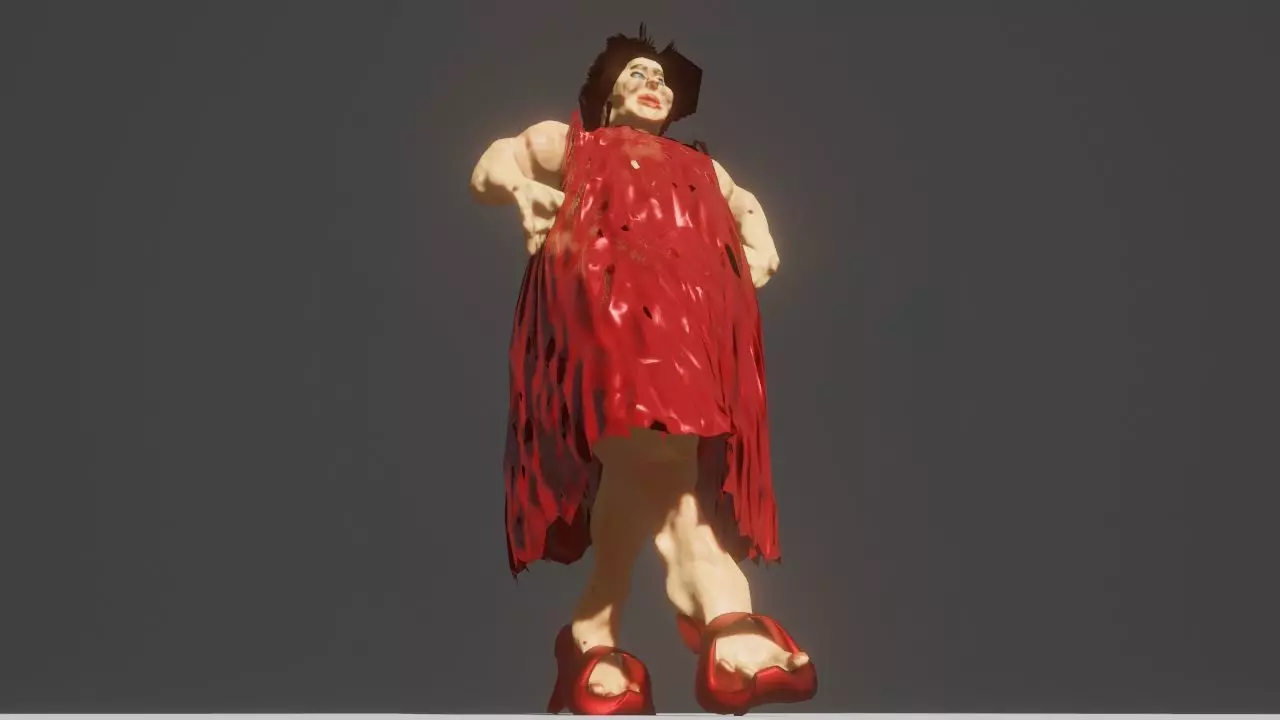 Galmaon Fat Women Low-poly 3D model_0