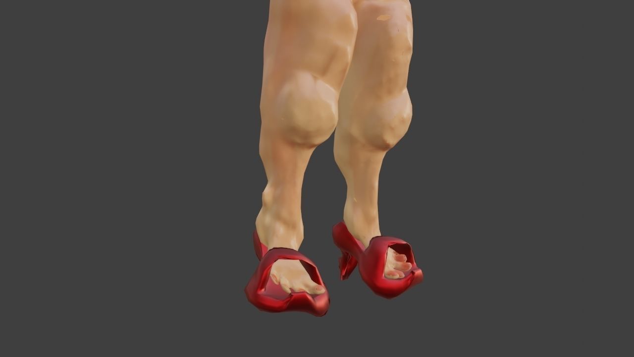 Galmaon Fat Women Low-poly 3D model_12