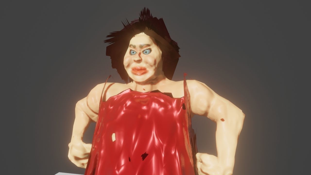 Galmaon Fat Women Low-poly 3D model_2