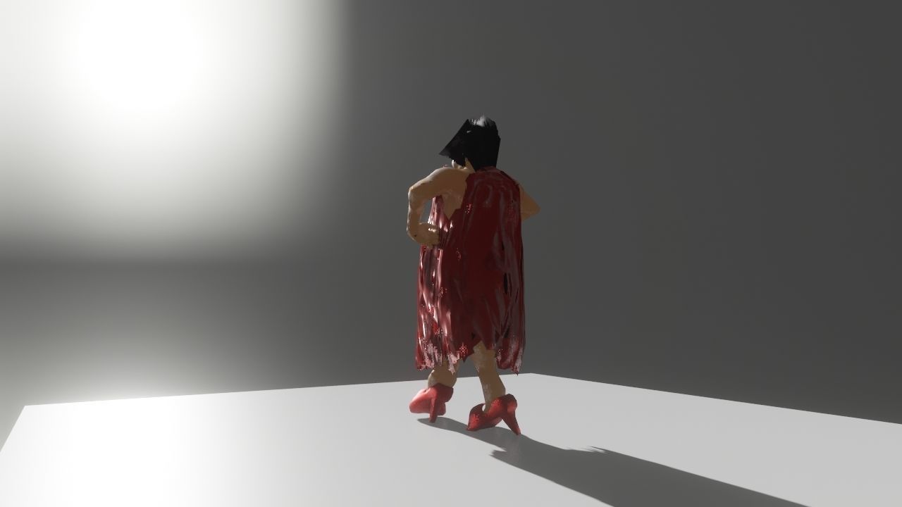 Galmaon Fat Women Low-poly 3D model_8