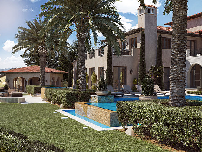 DEL MAR VILLA 3D model 5