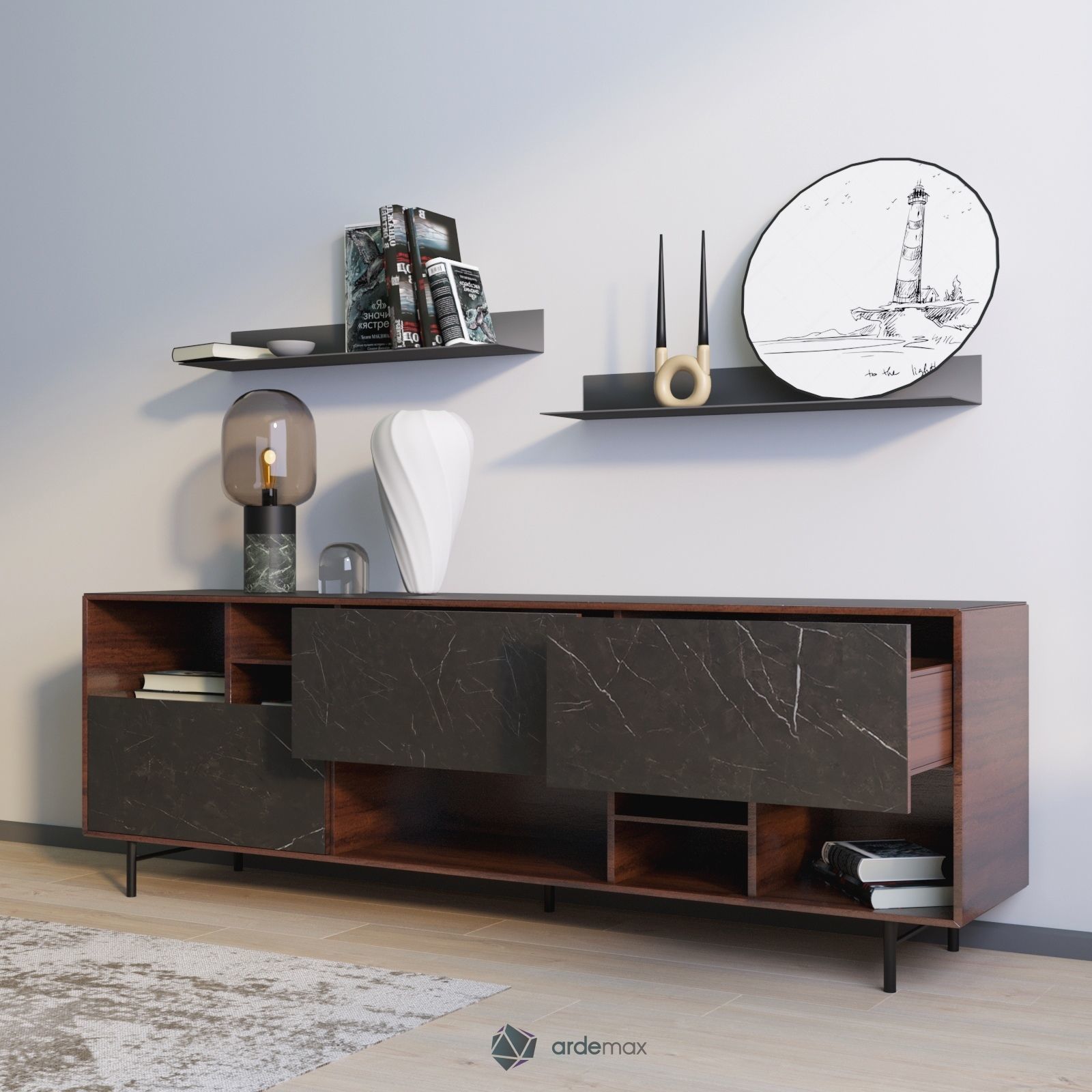 Manhattan sideboard 3D model_2