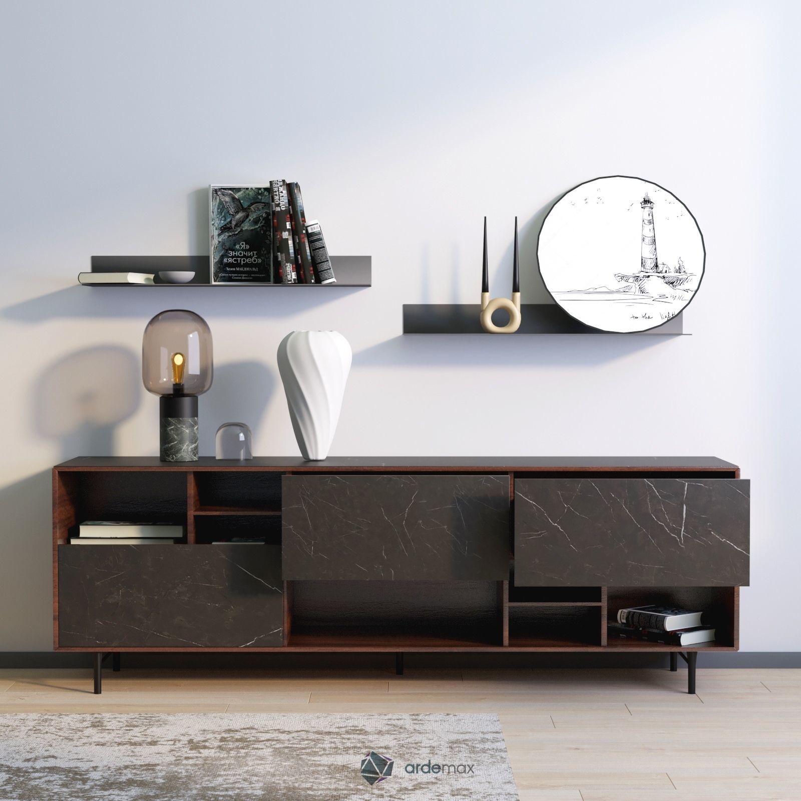 Manhattan sideboard 3D model_1