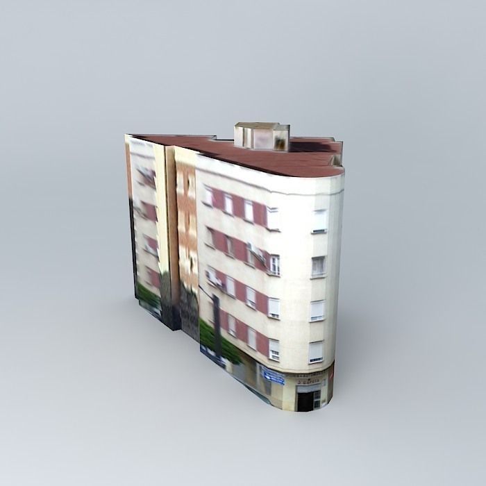 Building in Mislata Spain Free 3D model_2