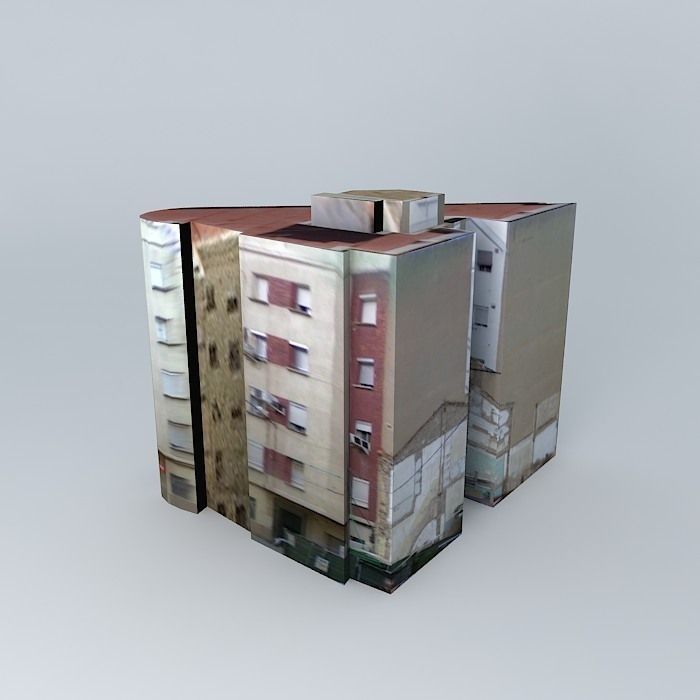 Building in Mislata Spain Free 3D model_1