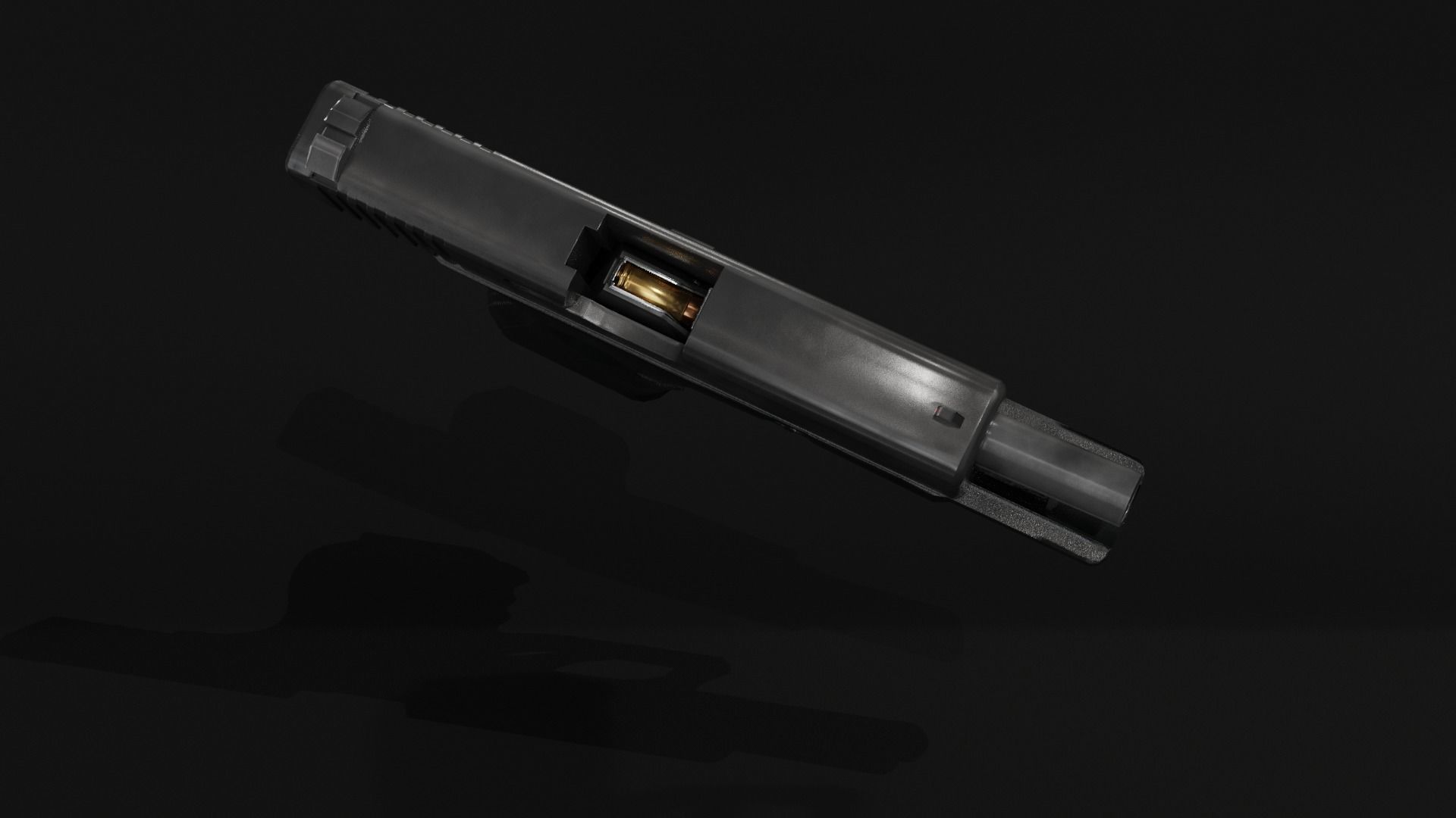 Glock 19 lowpoly Low-poly 3D model_9