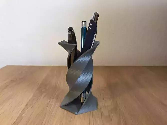 Pen Holder - Polygonal design 3D print model