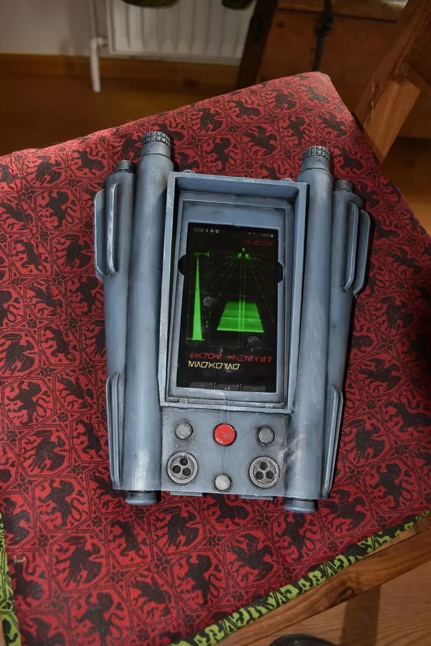 Compad electronic device on chair 3D print model_0