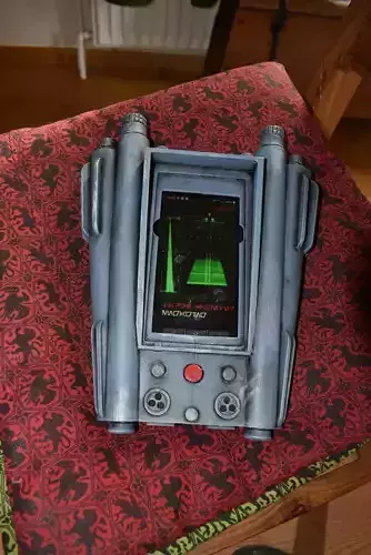 Compad electronic device on chair 3D print model
