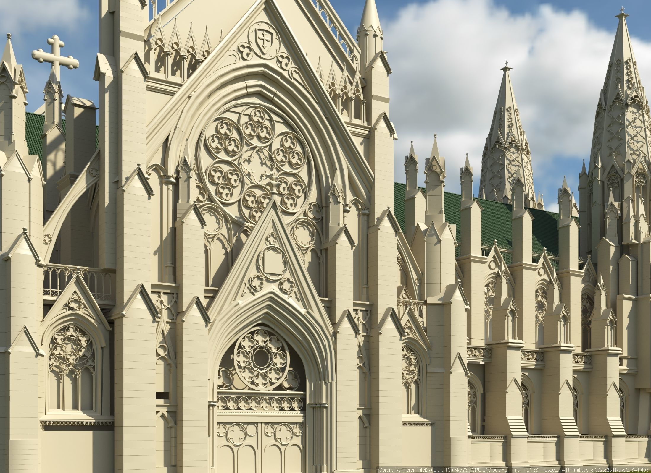 St Patrick Cathedral in Manhattan 3D print model_1