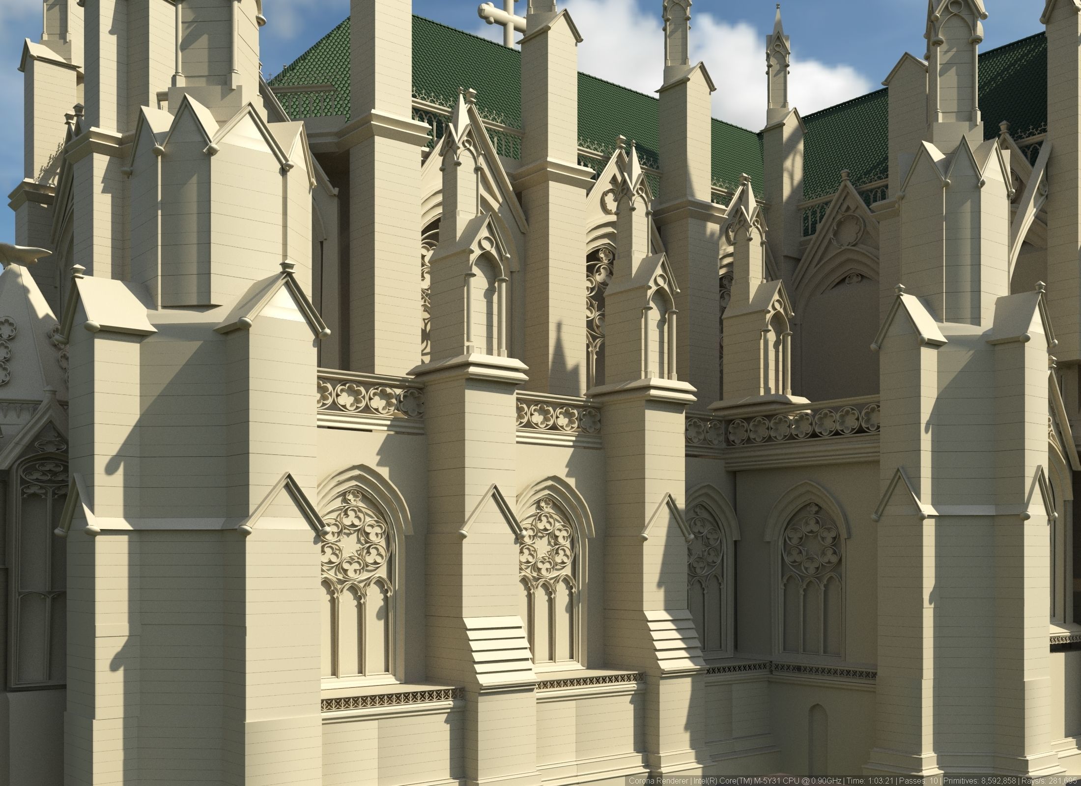St Patrick Cathedral in Manhattan 3D print model_2