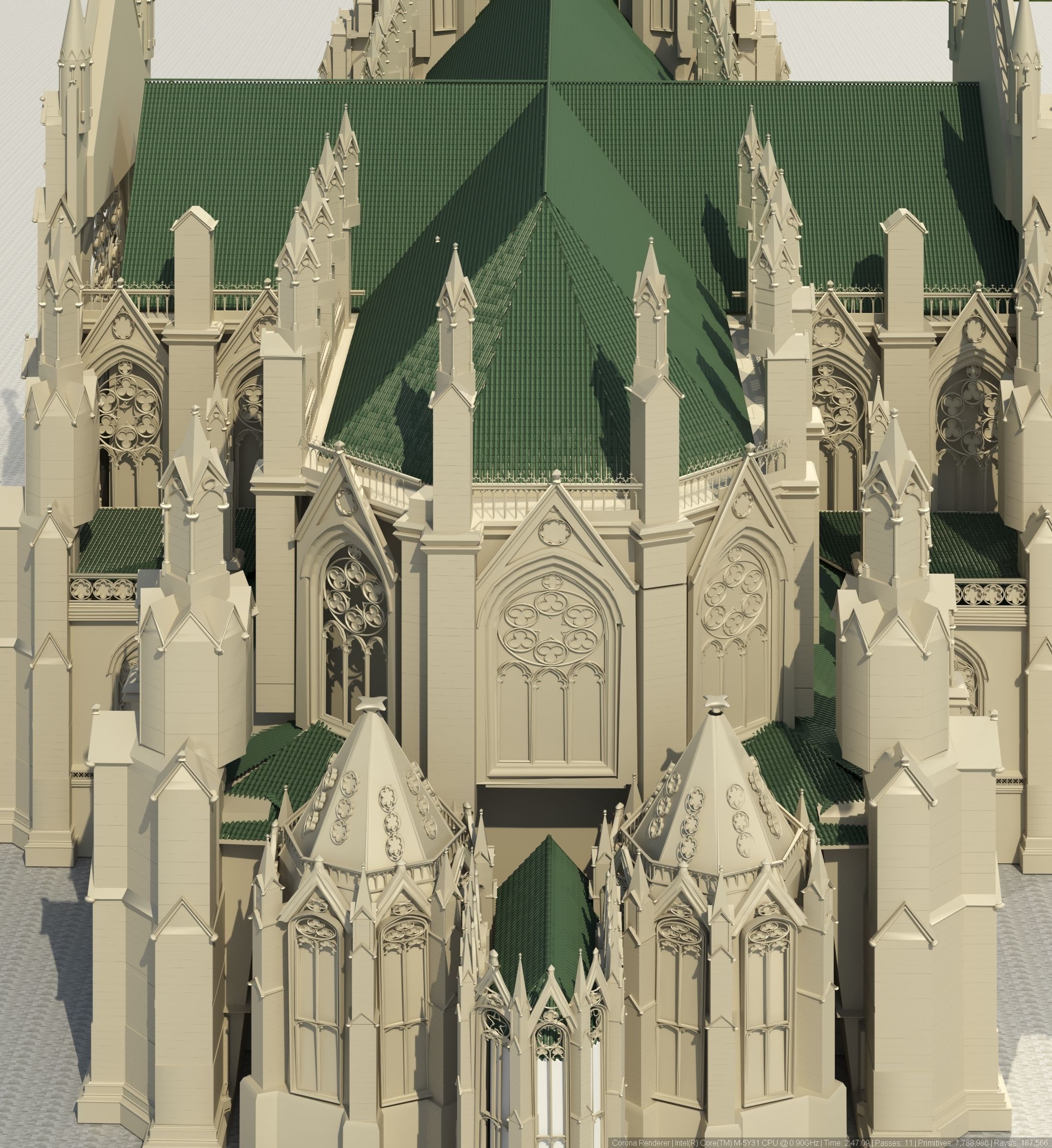 St Patrick Cathedral in Manhattan 3D print model_6