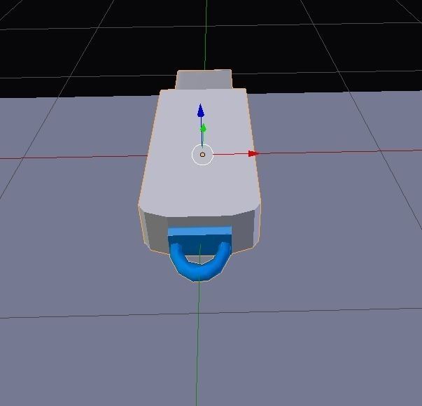 USB stick Low-poly 3D model_3