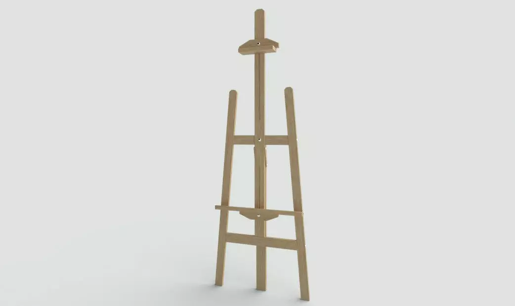 Canvas Holder Free low-poly 3D model_0