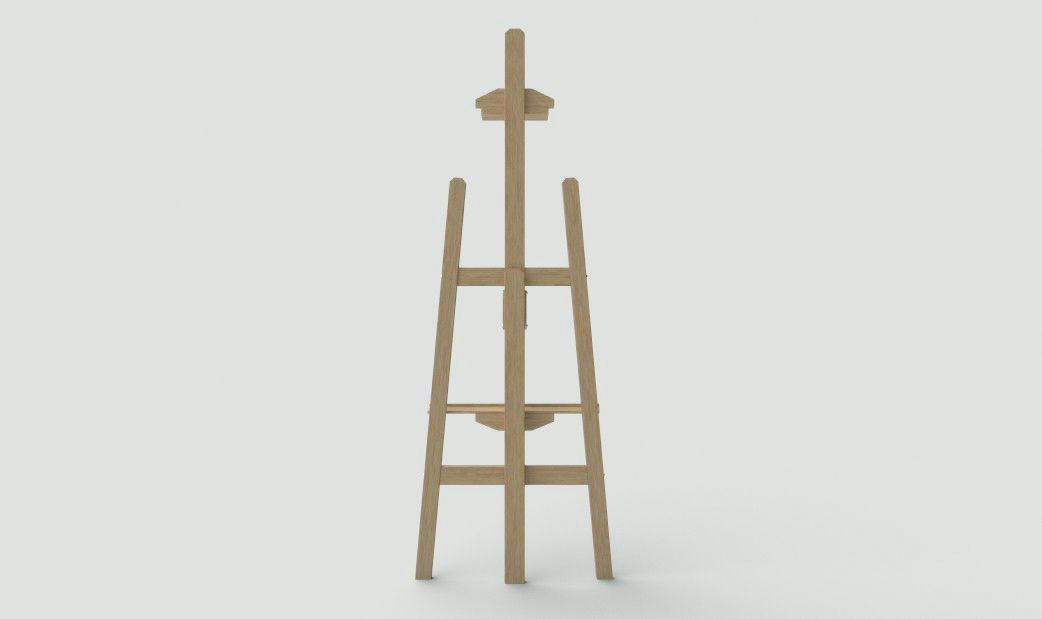 Canvas Holder Free low-poly 3D model_5