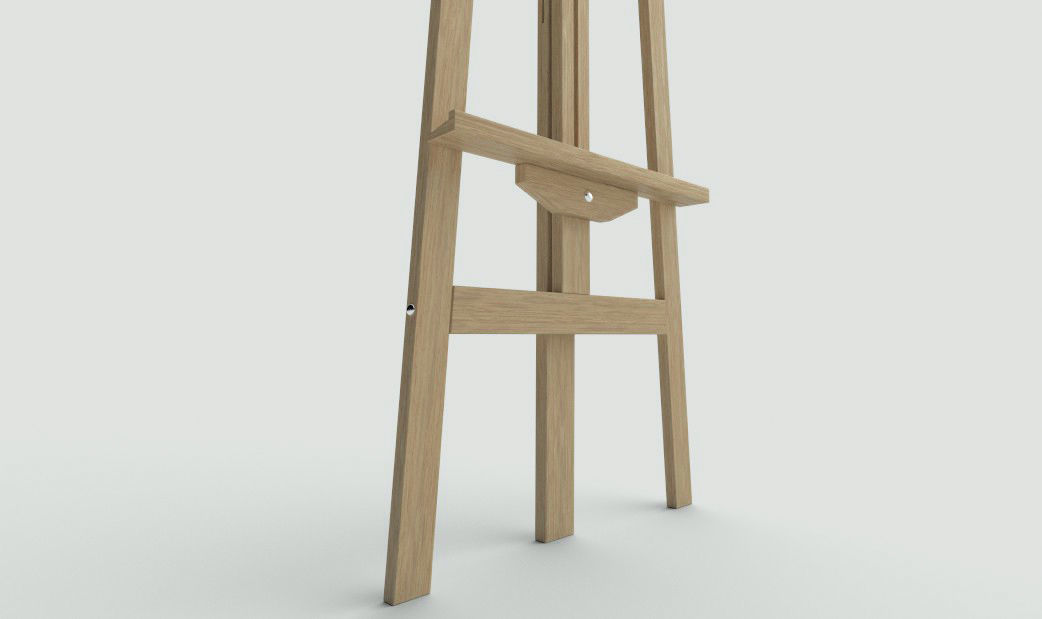 Canvas Holder Free low-poly 3D model_1