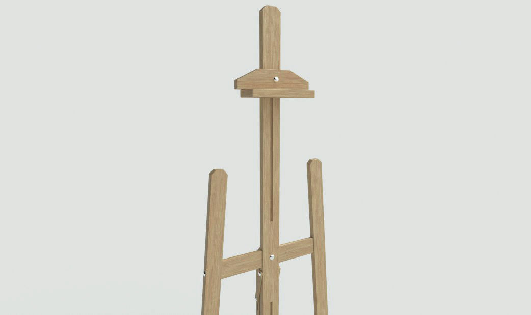 Canvas Holder Free low-poly 3D model_3