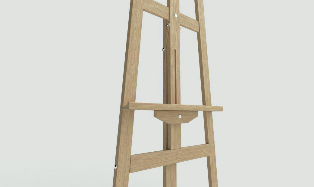 Canvas Holder Free low-poly 3D model_2