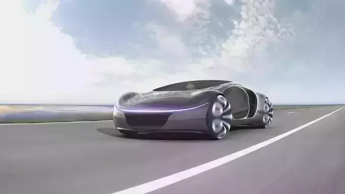Electric concept car 3D model