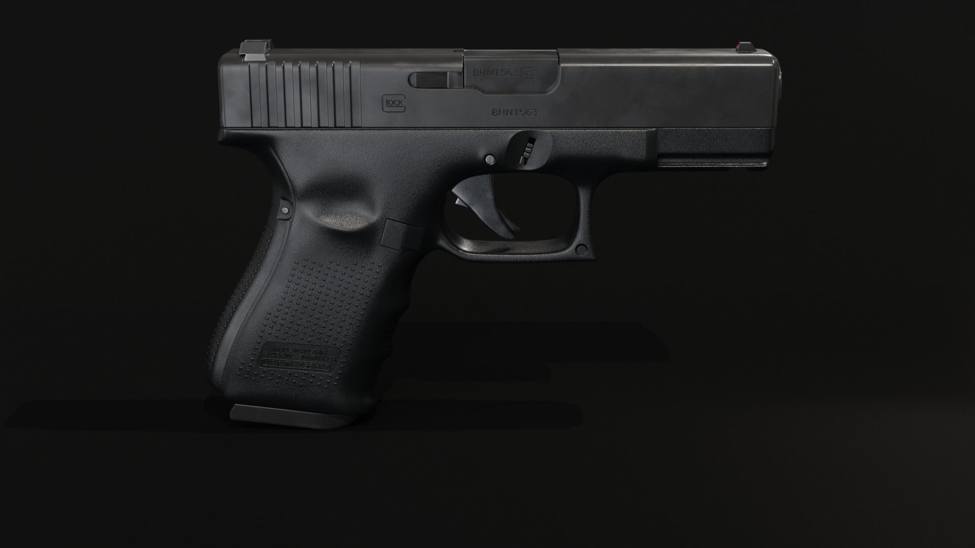 Glock 19 3D model_1